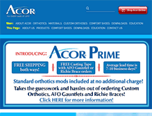 Tablet Screenshot of acor.com