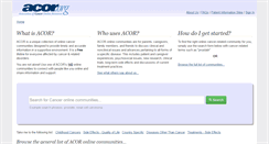 Desktop Screenshot of acor.org