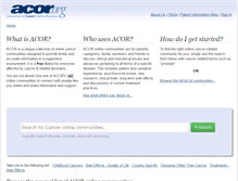 Tablet Screenshot of acor.org